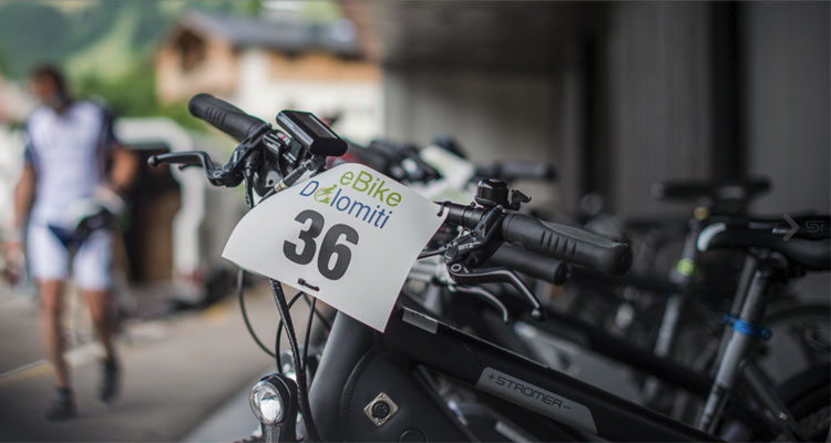 Una foto di una delle biciclette elettriche in gara nell'edizione passata del Campionato Mondiale di eBike