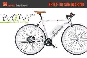 Un'immagine dedicata alle e-bike Armony, un produttore di bici elettriche di San Marino