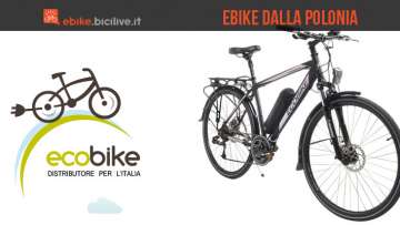 Una immagine promozionale per l'azienda polacca EcoBike e le sue bici elettriche