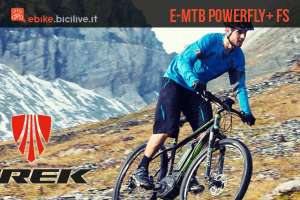 Una foto promozionale per le mtb elettriche Trek Powerfly+ FS