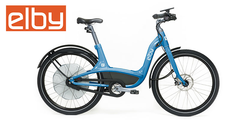 La bicicletta elettrica Elby nella colorazione blu