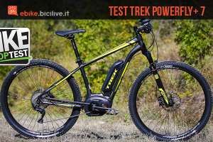 foto della bici elettrica trek powerfly+ 7 vista di profilo