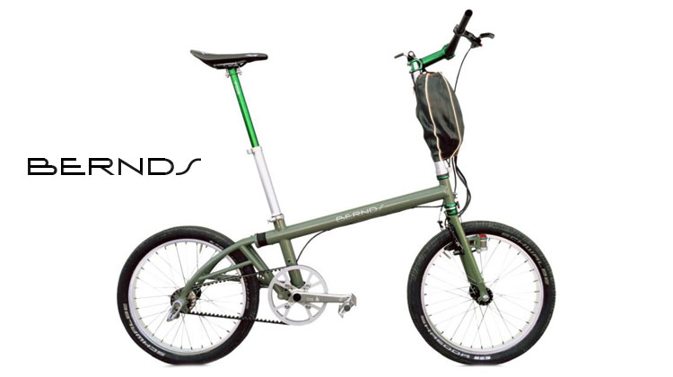 Una foto per la Tune-E-Bike, la bici elettrica pieghevole di Bernds