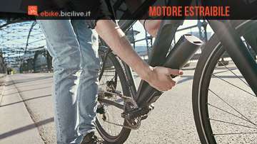 La bicicletta elettrica Fazua Evation con motore e batterie estraibili