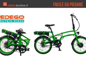Una bicicletta elettrica pieghevole Pedego Latch