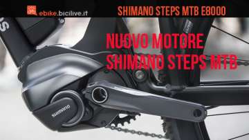 Il nuovo motore Shimano Steps mtb per emtb E8000.