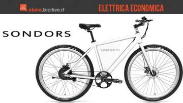 Sondors Thin, la bicicletta elettrica a pedalata assistita economica