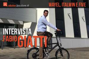 fabio giatti di Five in bicicletta nell'headquarter di Bologna