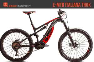 foto della ebike biammortizzata Thok made in italy