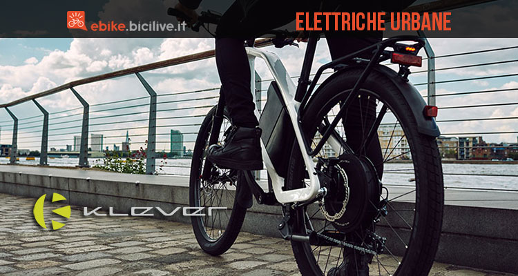 Bici elettriche a pedalata assistita Klever serie X per la città