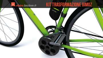 Kit di trasformazione bici normale in elettrica Bimoz