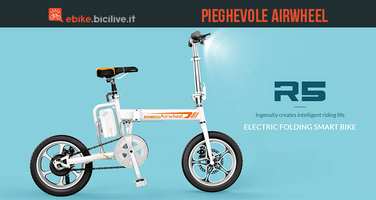 Airwheel R5, una bici elettrica pieghevole compatta e smart