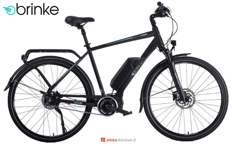 Una bici elettrica 2017 Brinke Rushmore 2 Black Di2