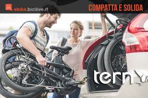 Bici elettrica pieghevole Tern vektor con motore Bosch