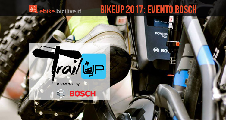 bici con motore bosch usata durante bikeup 2017