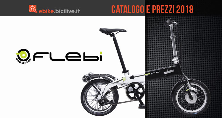 Catalogo e listino prezzi 2018 bici pieghevoli elettriche Flebi