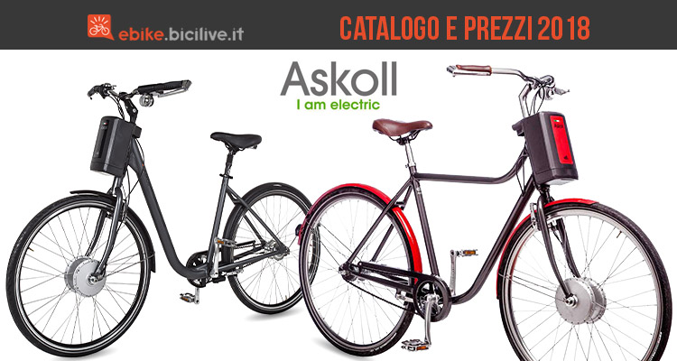 bici elettriche dal catalogo askoll 2018