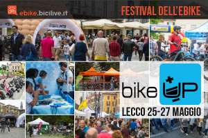 collage di foto del festival dell'ebike BikeUp