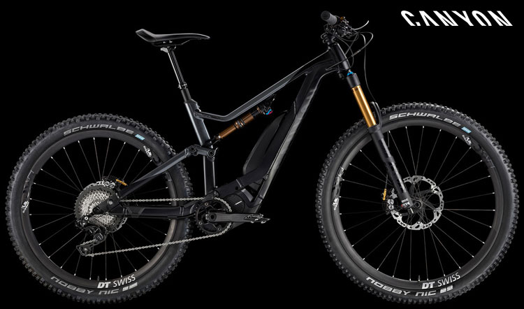 Una ebike full suspended Canyon Spectral:ON 9.0 dell'anno 2018