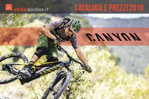 Le eBike Canyon del 2019: catalogo e listino prezzi