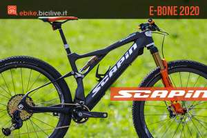 Una e-MTB biammortizzata in carbonio Scapin E-Bone 2020