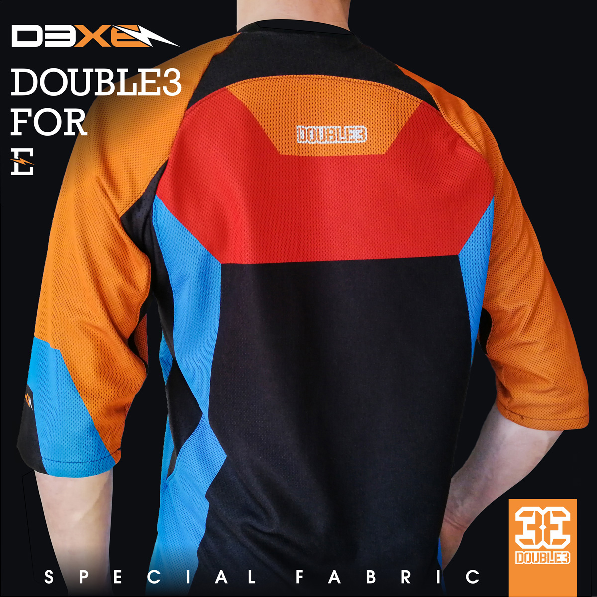 Immagine promozionale per abbigliamento D3xE di Double3