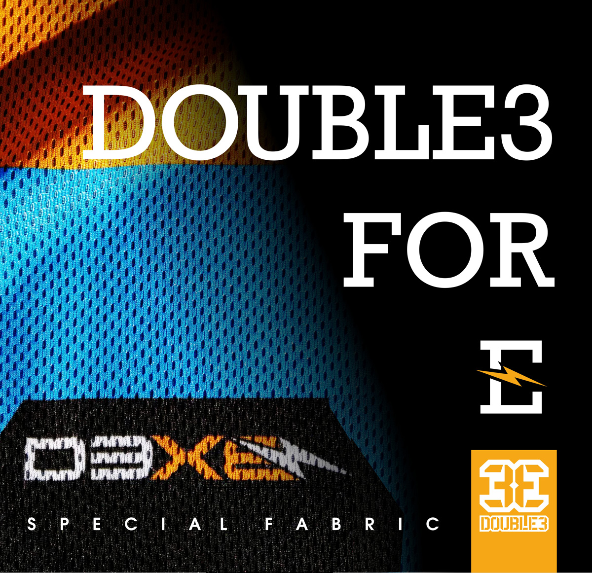 Immagine promozionale per abbigliamento D3xE di Double3