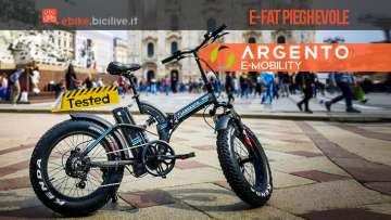 Test fat bike elettrica pieghevole Argento Bike Bi Max