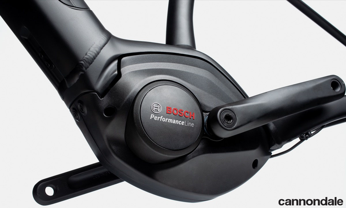 La bici Cannondale Canvas Neo con montata trasmissione Bosch Performance CX 2020