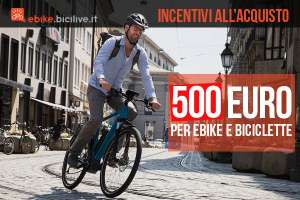 Incentivi da 500 euro per l'acquisto di ebike causa Coronavirus