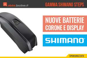 Novità in casa Shimano per le e-bike: batteria, display e corona