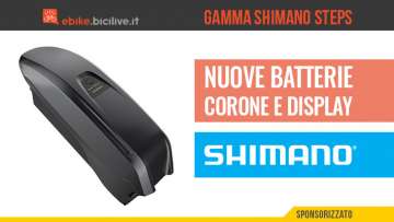 Novità in casa Shimano per le e-bike: batteria, display e corona