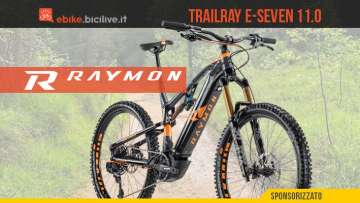 R Raymon Trailray E-Seven 11.0: eMTB da enduro con motore Yamaha