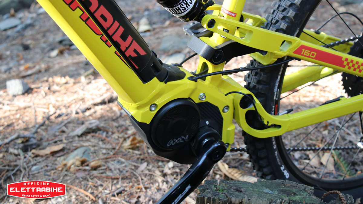 Il motore Polini E-P3 equipaggiato sulla mountain bike elettrica a pedalata assistita Elettrabike Enduro Volt-X 2020