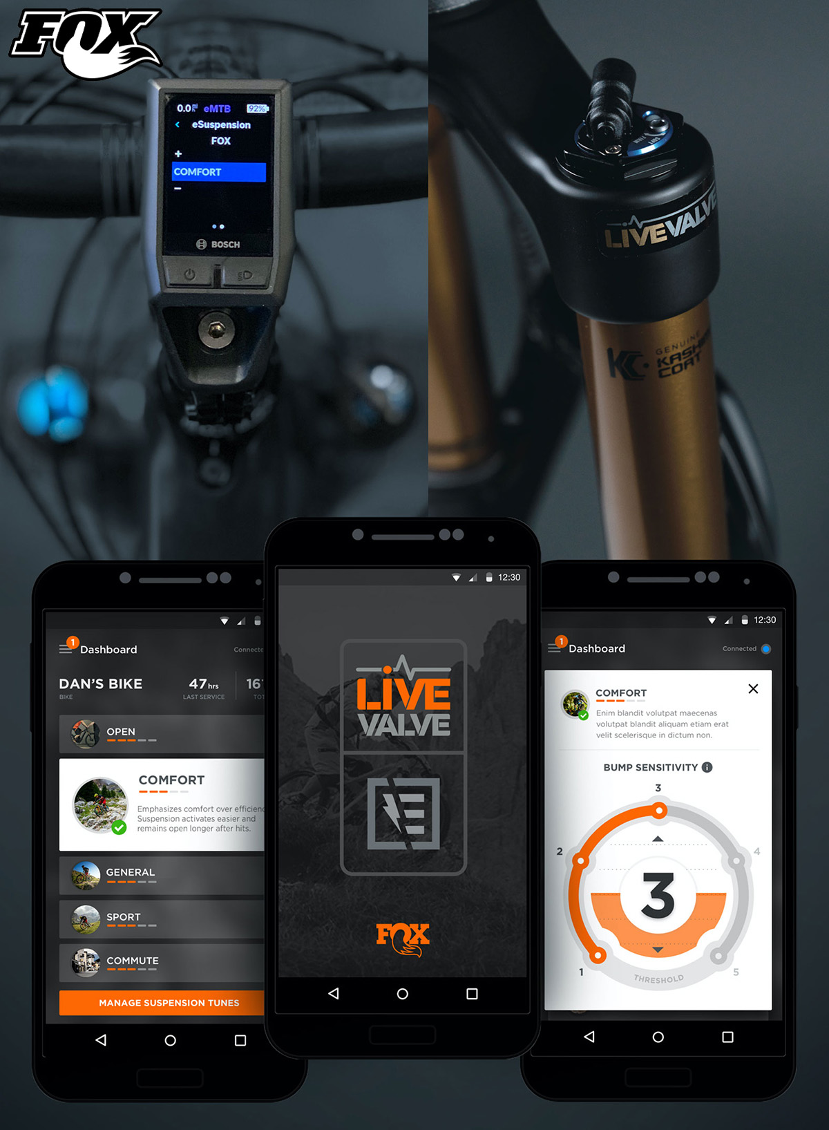 Uno smartphone mostra l’apposita App, creata da Fox per gestire la nuova tecnologia, collegata al display Kiox