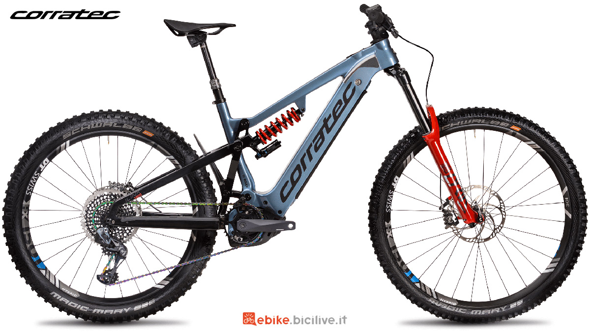 La nuova mountain bike elettrica Corratec E-power Ilink 180 Factory 45 2021