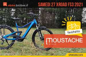 Il test della nuova bici elettrica da trekking Moustache Samedi 27 Xroad FS3 2021