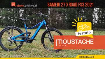 Il test della nuova bici elettrica da trekking Moustache Samedi 27 Xroad FS3 2021