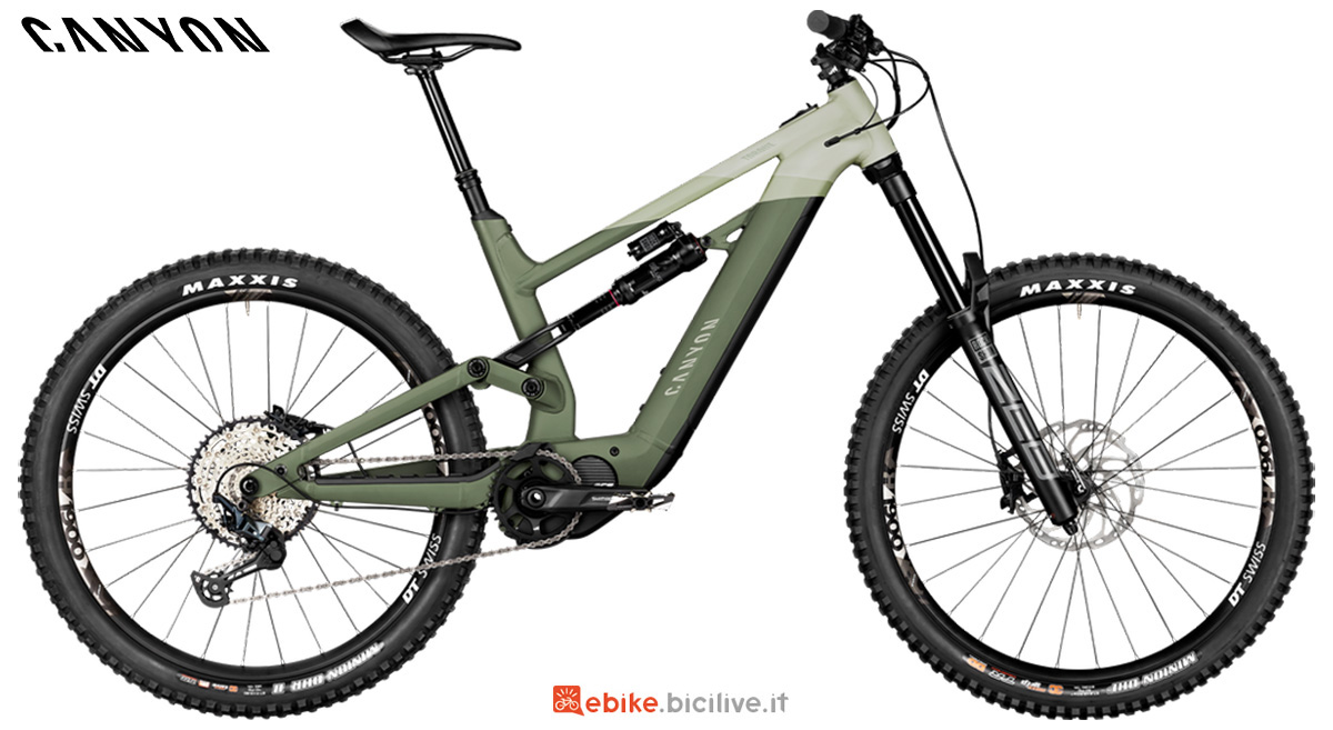 La nuova mountainbike elettrica full Canyon Torque ON 8 2021