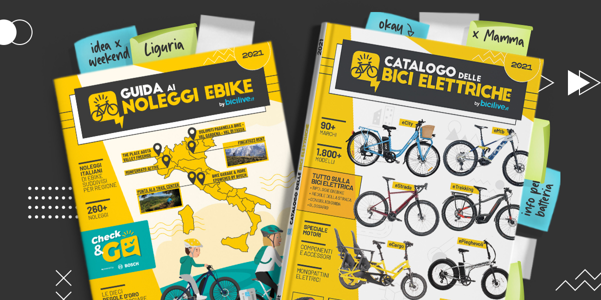 Le copertine delle nuove riviste BiciLive dedicate alle ebike 2021