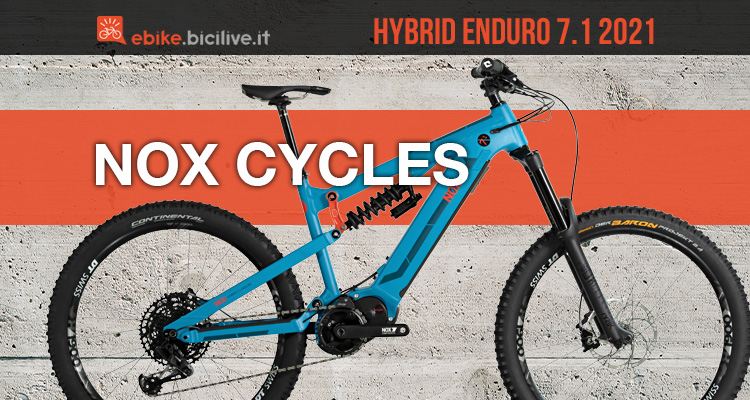 La nuova emtb full-suspended Nox Cycles Hybrid Enduro 7.1 2021