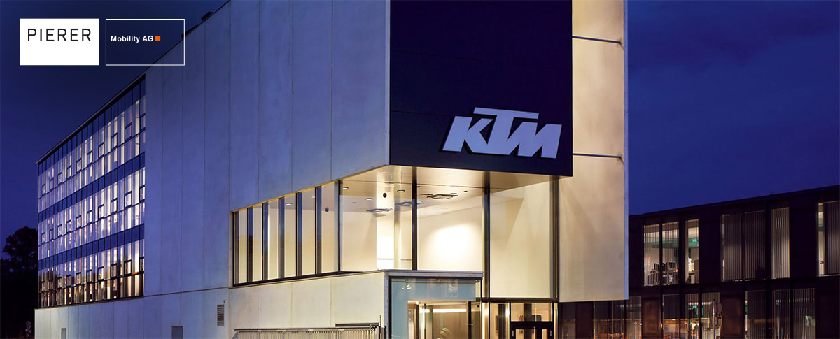 La sede di KTM, uno dei tre marchi di ebike di proprietà di Pierer Mobility AG