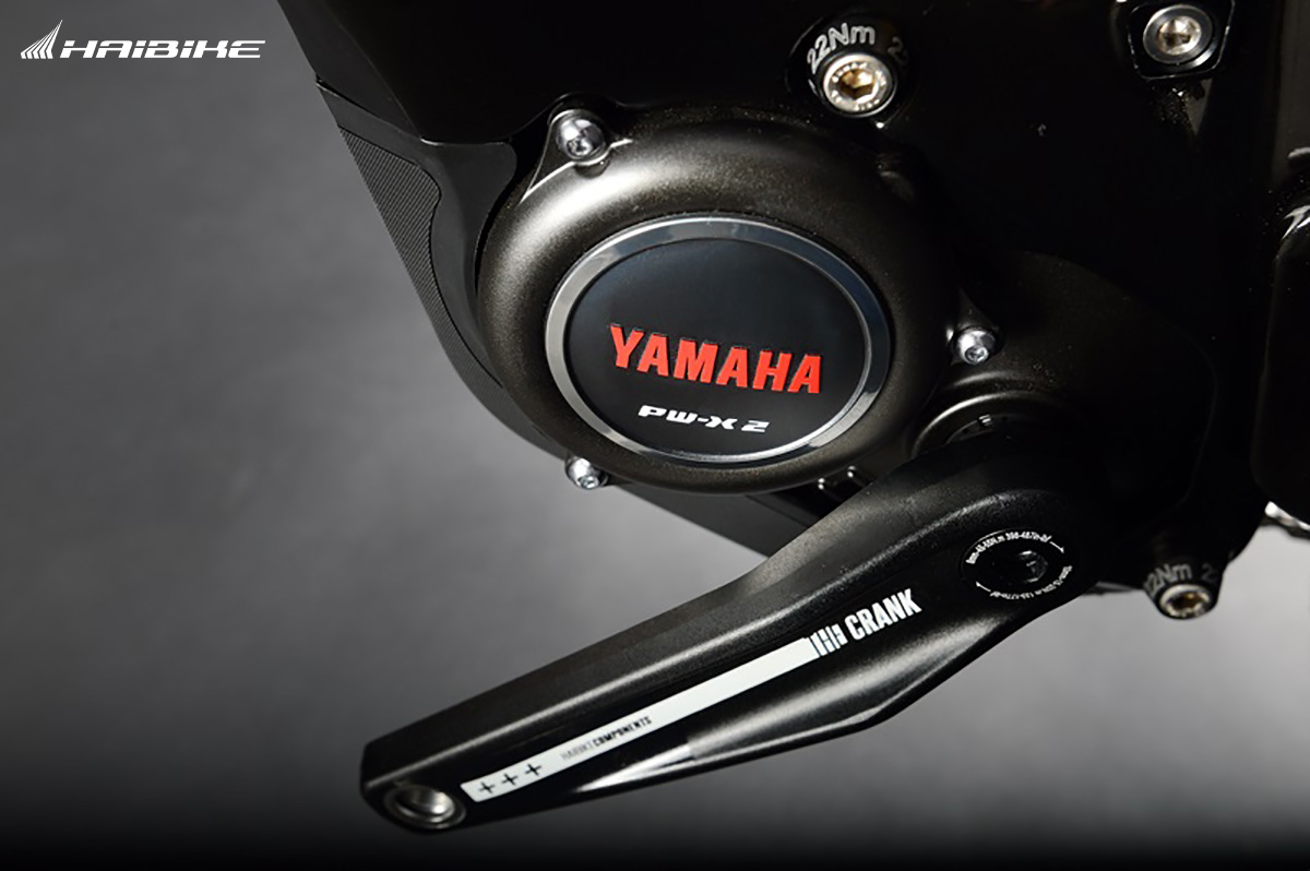 Dettaglio del motore Yamaha PW-X3 montato sulle nuove ebike Haibike 2022
