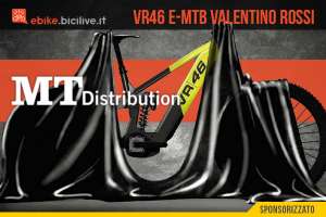 La nuova emtb marchiata VR46 Valentino Rossi e prodotta da MT Distribution