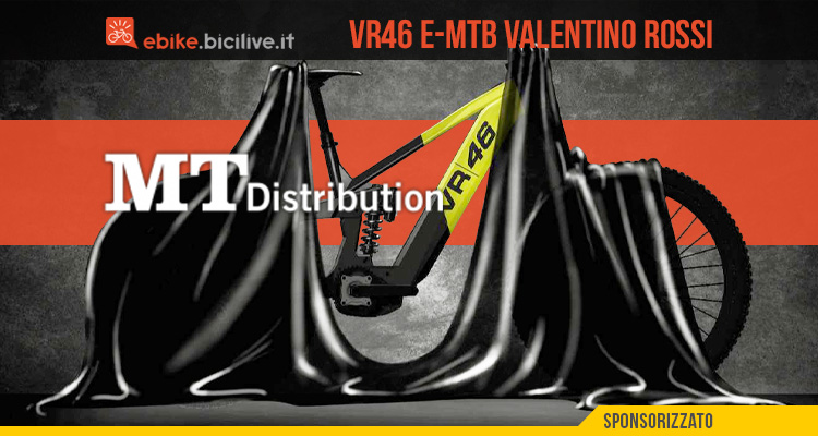 La nuova emtb marchiata VR46 Valentino Rossi e prodotta da MT Distribution