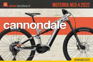 La nuova mountainbike elettrica full Cannondale Moterra Neo 4 2022
