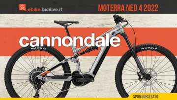 La nuova mountainbike elettrica full Cannondale Moterra Neo 4 2022