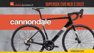La nuova bici elettrica da strada Cannondale Supersix Evo Neo 3 2022