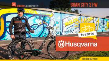 Foto di Claudio Riotti nel test della husqvarna E-bicycles Gran City 2