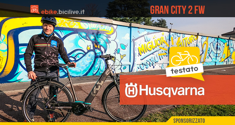 Foto di Claudio Riotti nel test della husqvarna E-bicycles Gran City 2